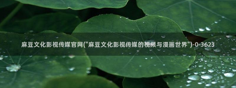 麻豆视频演员文案：麻豆文化影视传媒官网(\