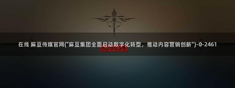 麻豆人物关系